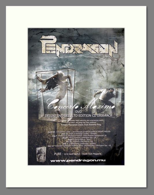 Pendragon - Concerto Maximo. Vintage Advert 2009 (ref AD64936)