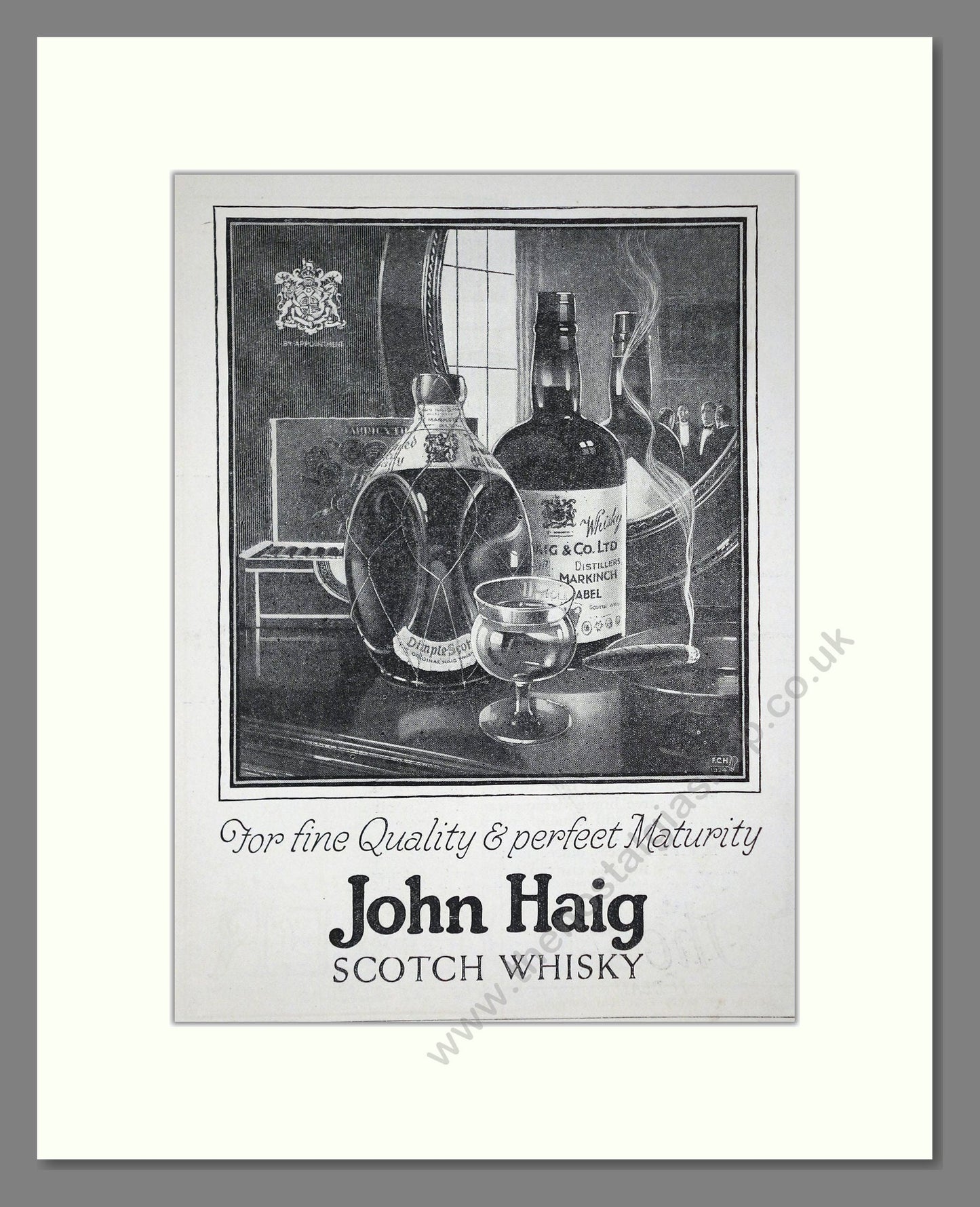 John Haig - Scotch Whisky. Vintage Advert 1924 (ref AD65003)