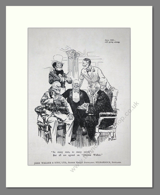 Johnnie Walker - Scotch Whisky. Vintage Advert 1919 (ref AD65013)