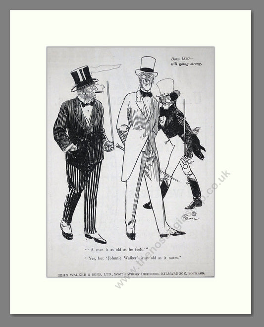 Johnnie Walker - Scotch Whisky. Vintage Advert 1919 (ref AD65014)