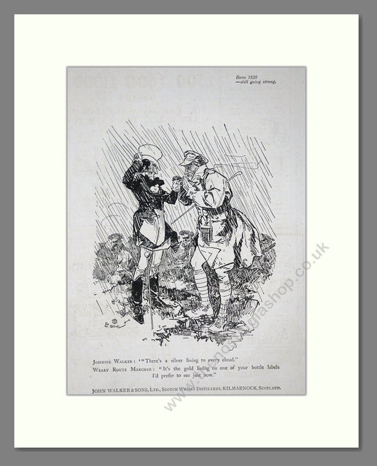 Johnnie Walker - Scotch Whisky. Vintage Advert 1919 (ref AD65015)