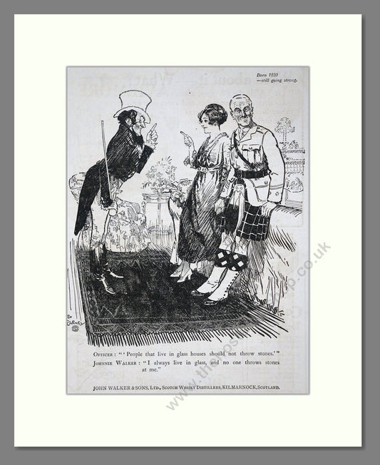 Johnnie Walker - Scotch Whisky. Vintage Advert 1919 (ref AD65017)