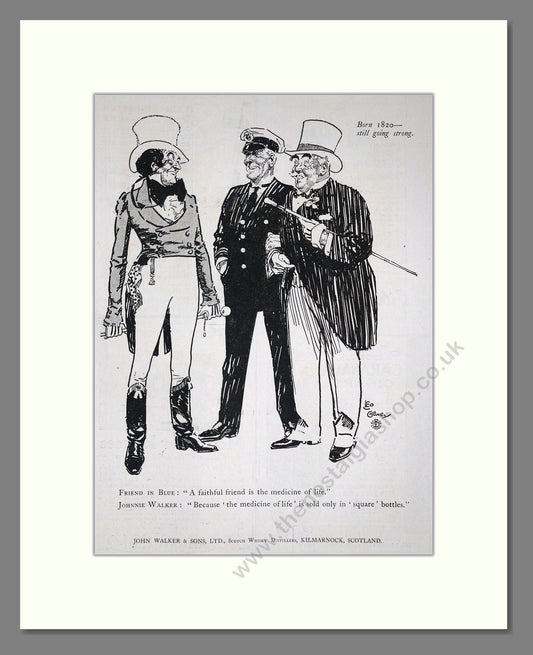 Johnnie Walker - Scotch Whisky. Vintage Advert 1919 (ref AD65018)
