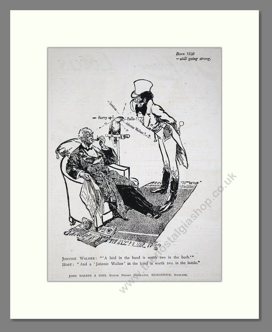 Johnnie Walker - Scotch Whisky. Vintage Advert 1919 (ref AD65020)
