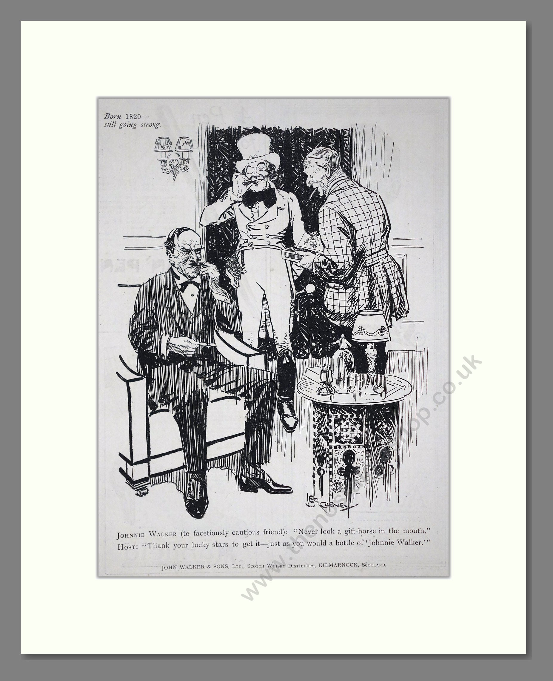 Johnnie Walker - Scotch Whisky. Vintage Advert 1919 (ref AD65021)