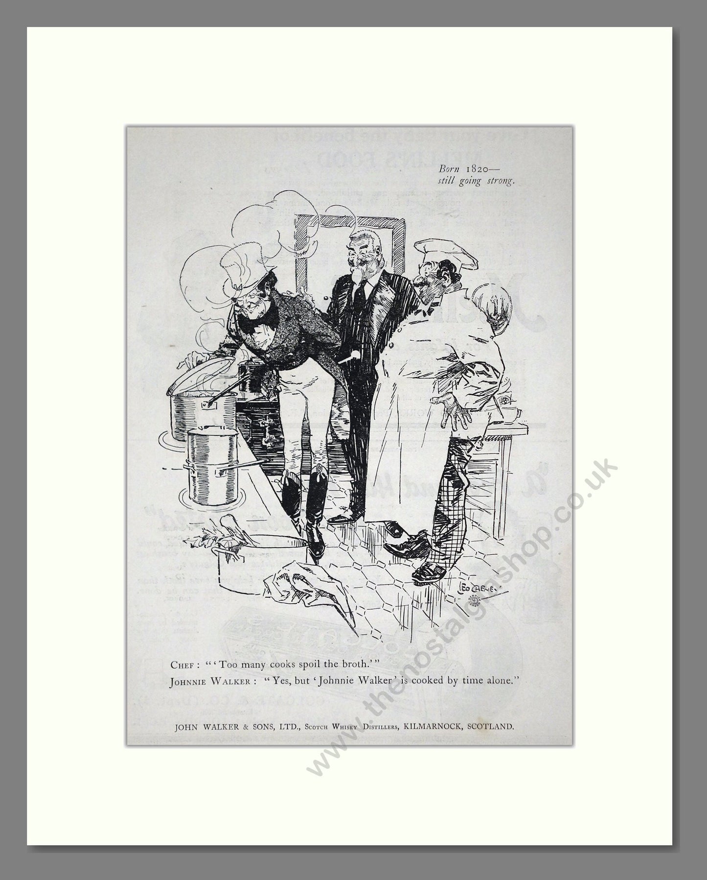 Johnnie Walker - Scotch Whisky. Vintage Advert 1919 (ref AD65022)