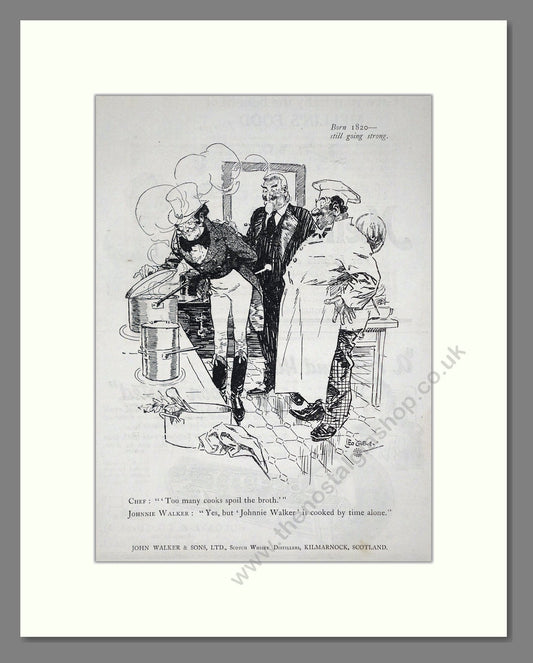 Johnnie Walker - Scotch Whisky. Vintage Advert 1919 (ref AD65022)