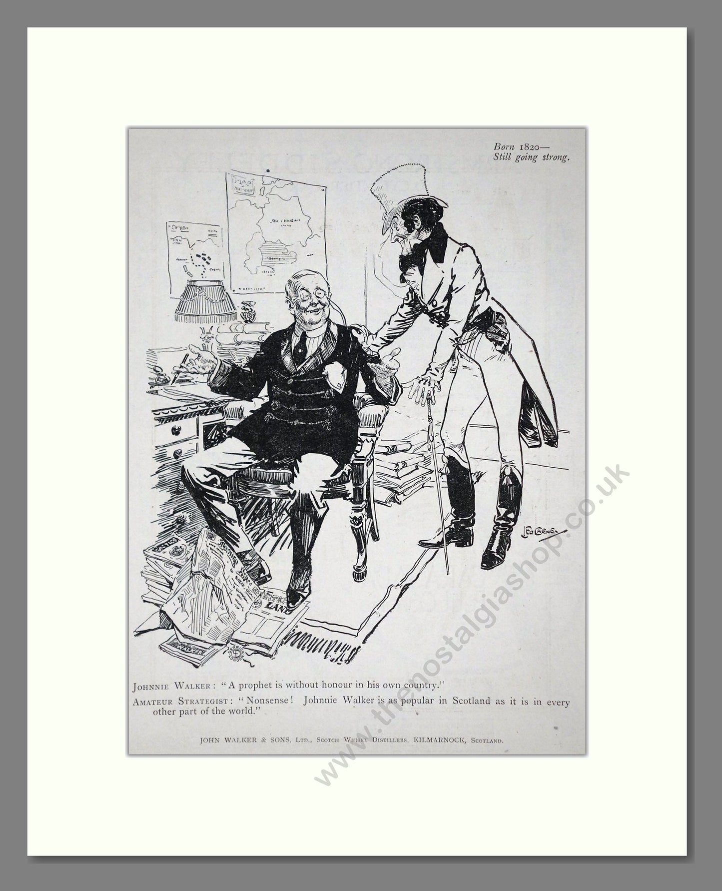 Johnnie Walker - Scotch Whisky. Vintage Advert 1919 (ref AD65023)