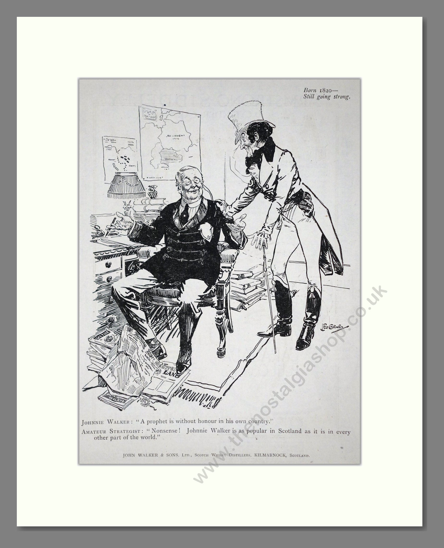 Johnnie Walker - Scotch Whisky. Vintage Advert 1919 (ref AD65023)