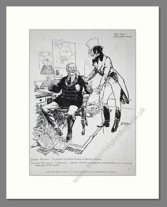 Johnnie Walker - Scotch Whisky. Vintage Advert 1919 (ref AD65023)