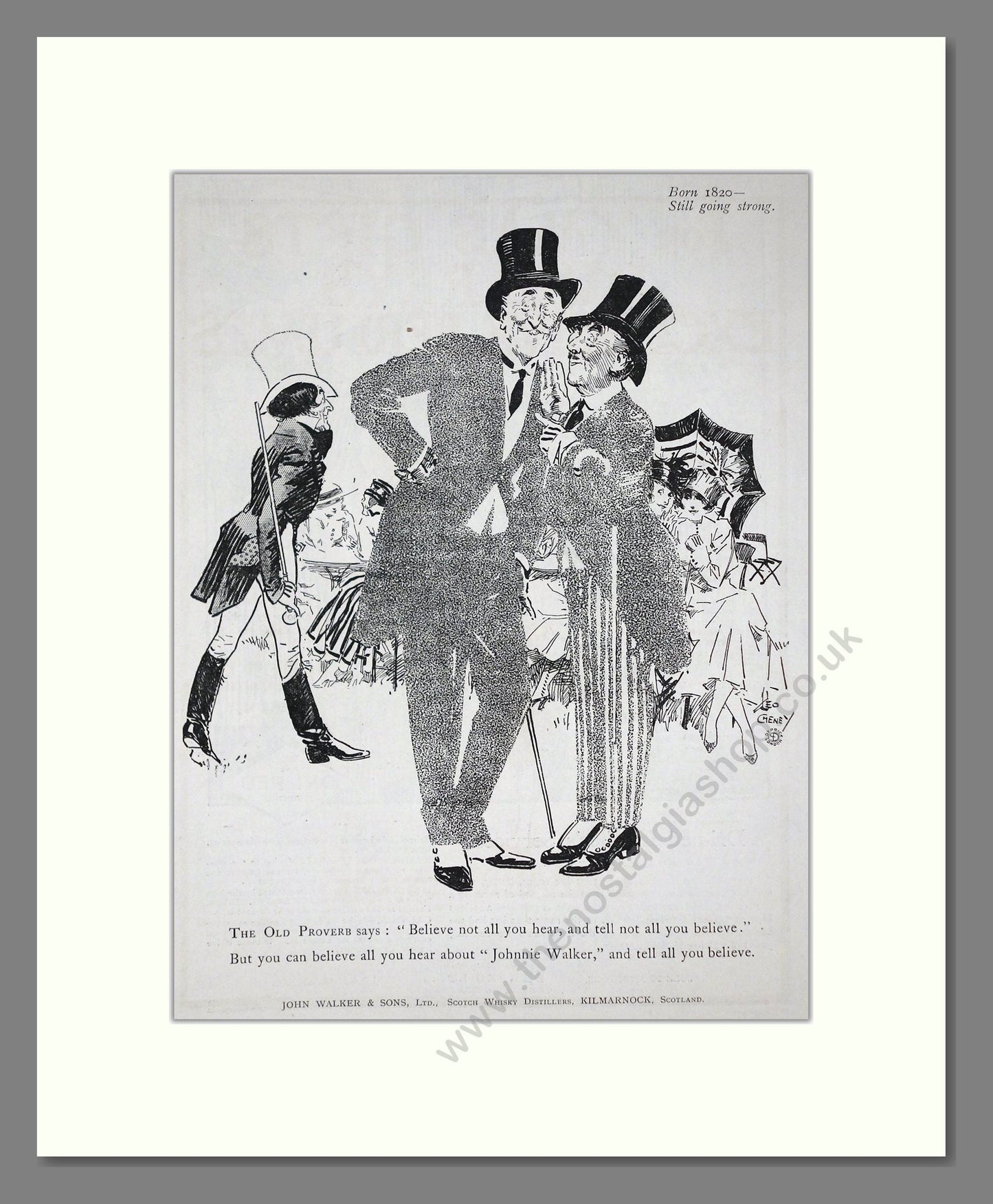 Johnnie Walker - Scotch Whisky. Vintage Advert 1920 (ref AD65031)