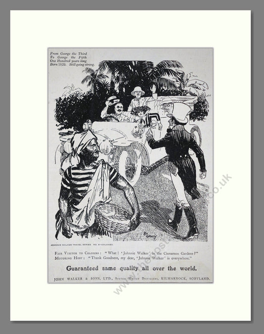 Johnnie Walker - Scotch Whisky. Vintage Advert 1920 (ref AD65036)
