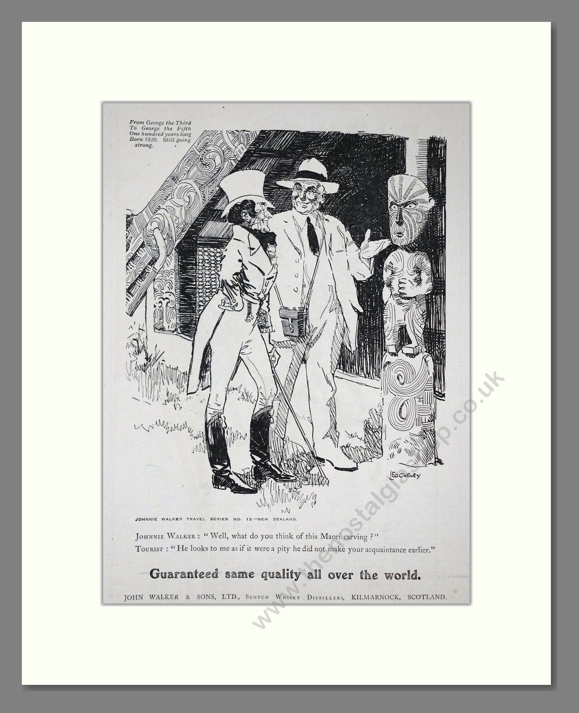 Johnnie Walker - Scotch Whisky. Vintage Advert 1920 (ref AD65038)