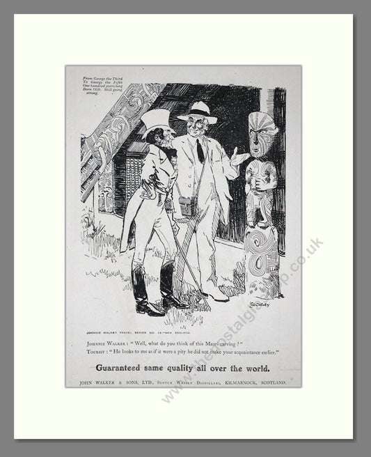 Johnnie Walker - Scotch Whisky. Vintage Advert 1920 (ref AD65038)