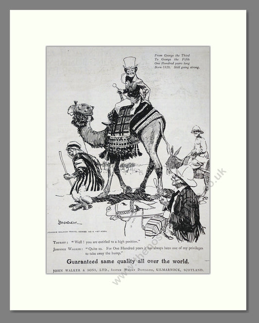 Johnnie Walker - Scotch Whisky. Vintage Advert 1920 (ref AD65039)