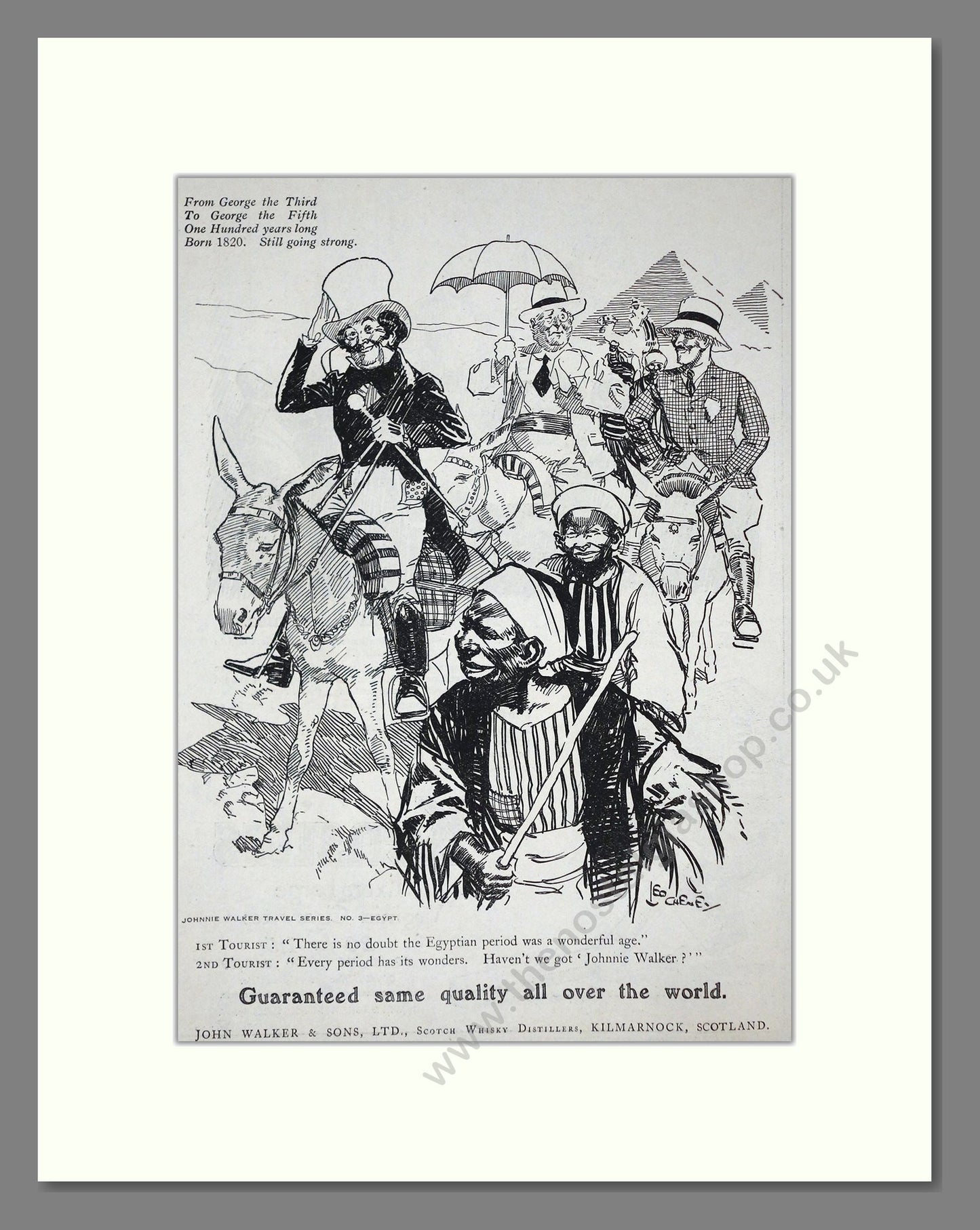 Johnnie Walker - Scotch Whisky. Vintage Advert 1920 (ref AD65040)