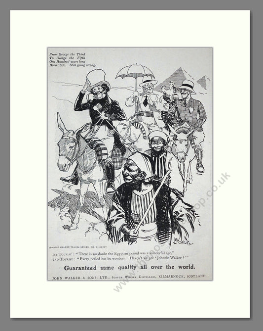 Johnnie Walker - Scotch Whisky. Vintage Advert 1920 (ref AD65040)