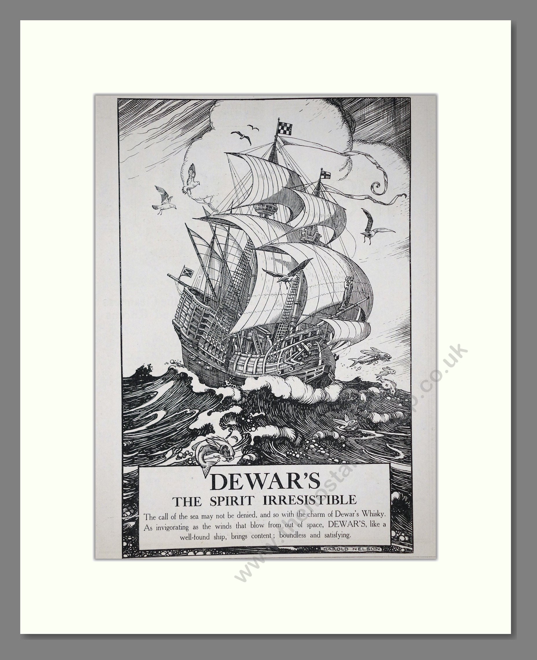 Dewar's - The Spirit Irresistable. Vintage Advert 1924 (ref AD65082)