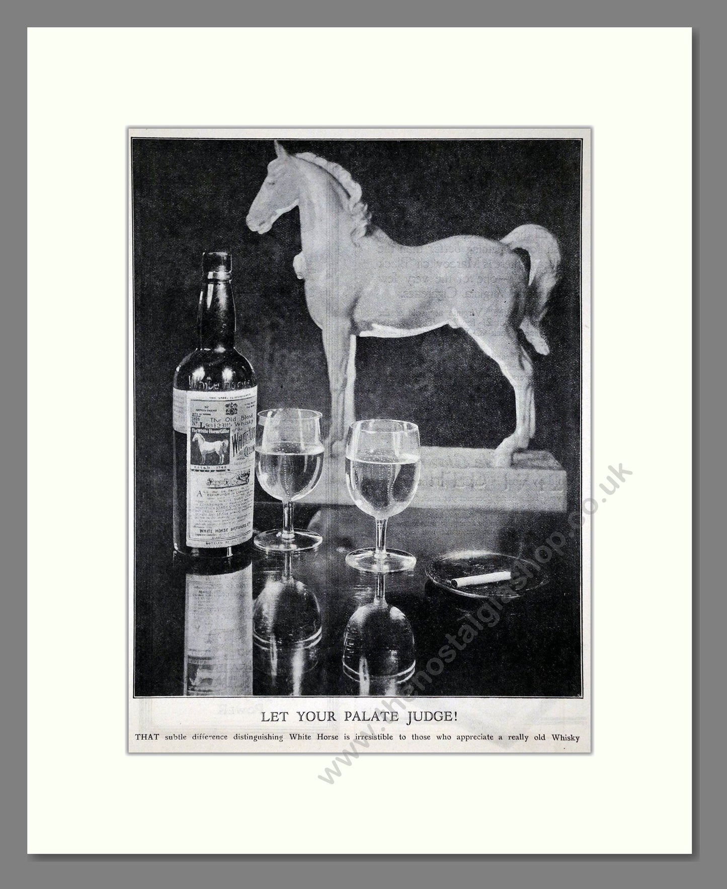 White Horse - Scotch Whisky. Vintage Advert 1926 (ref AD65085)