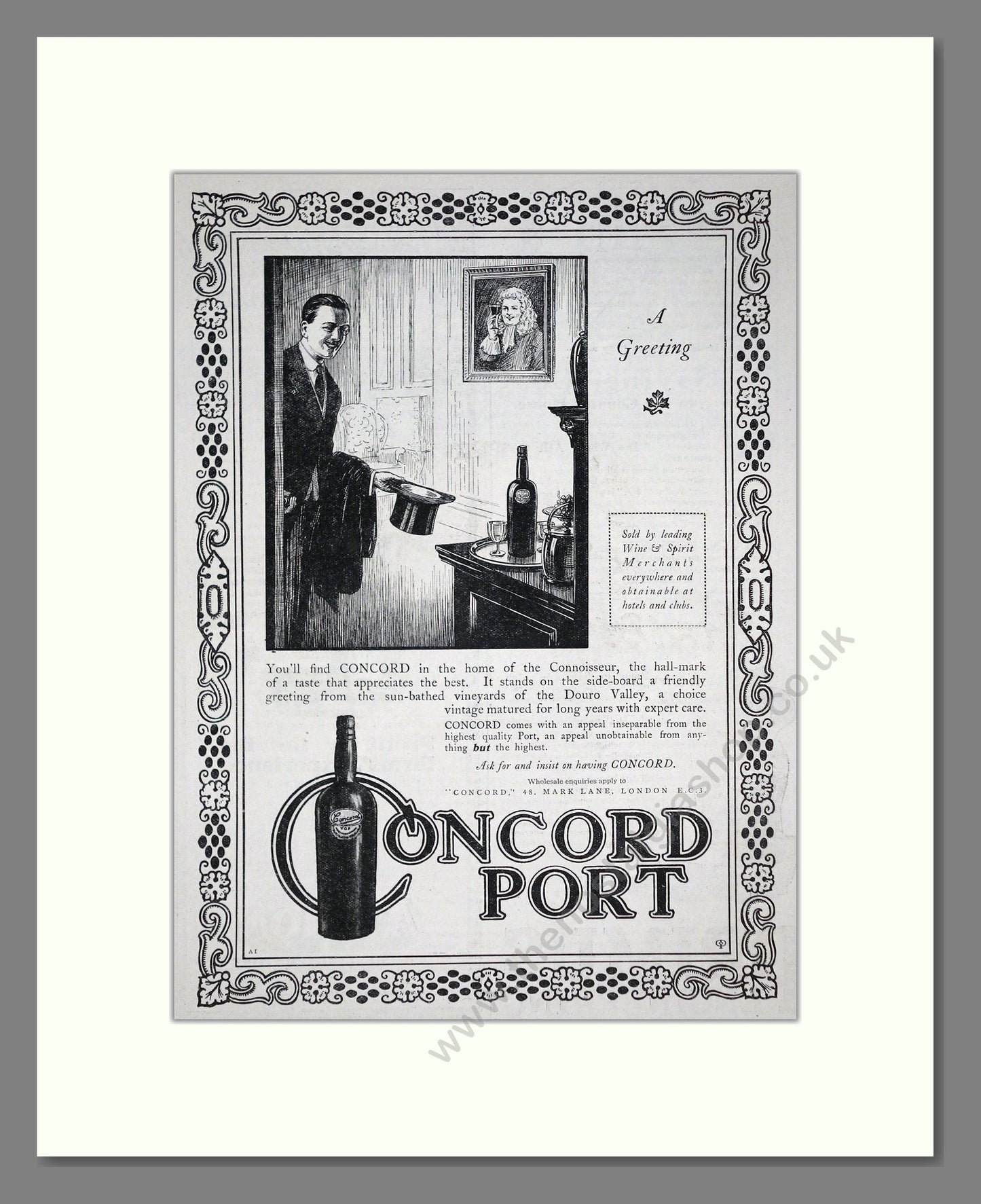 Concord - Port. Vintage Advert 1920 (ref AD65104)