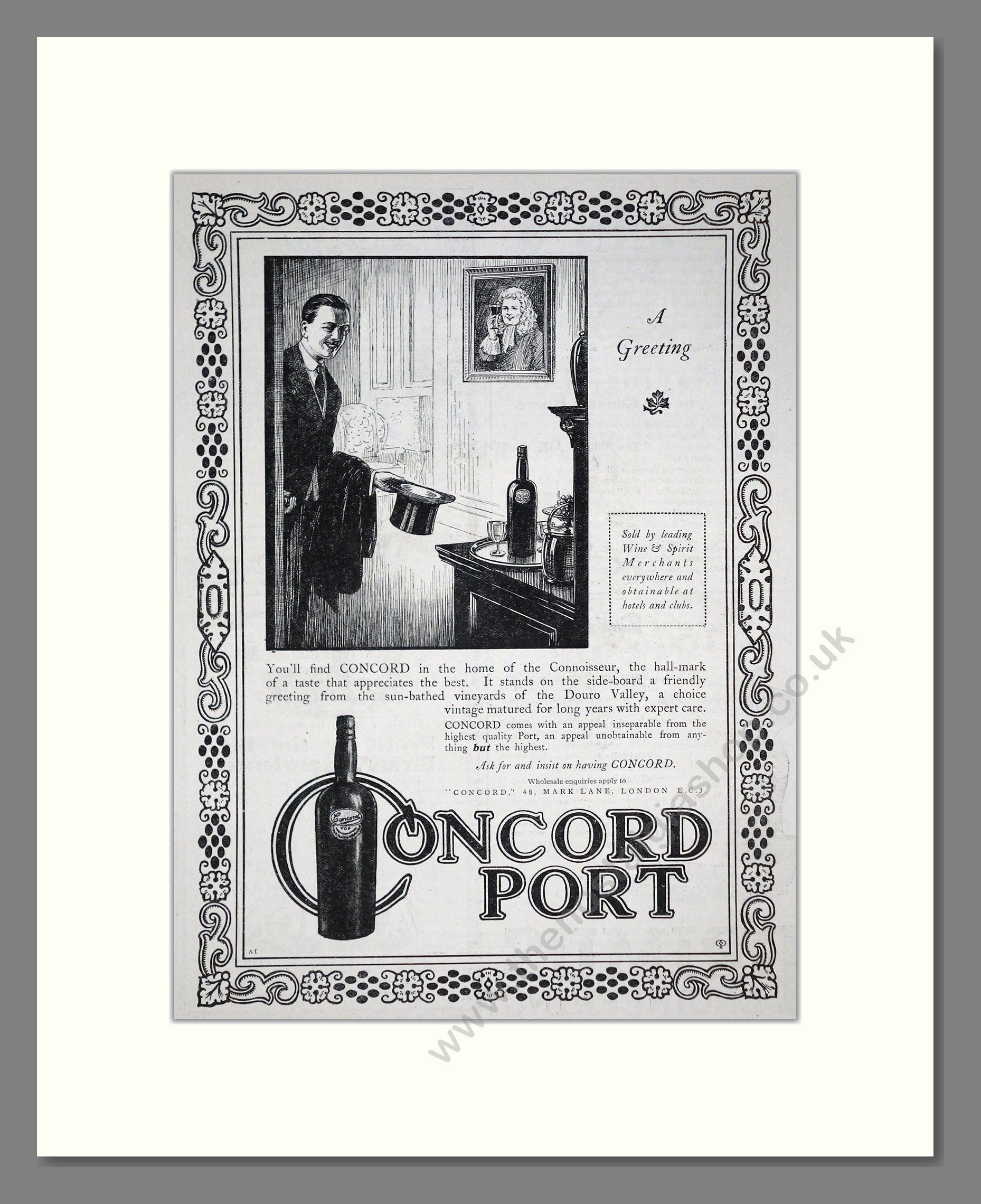 Concord - Port. Vintage Advert 1920 (ref AD65104)