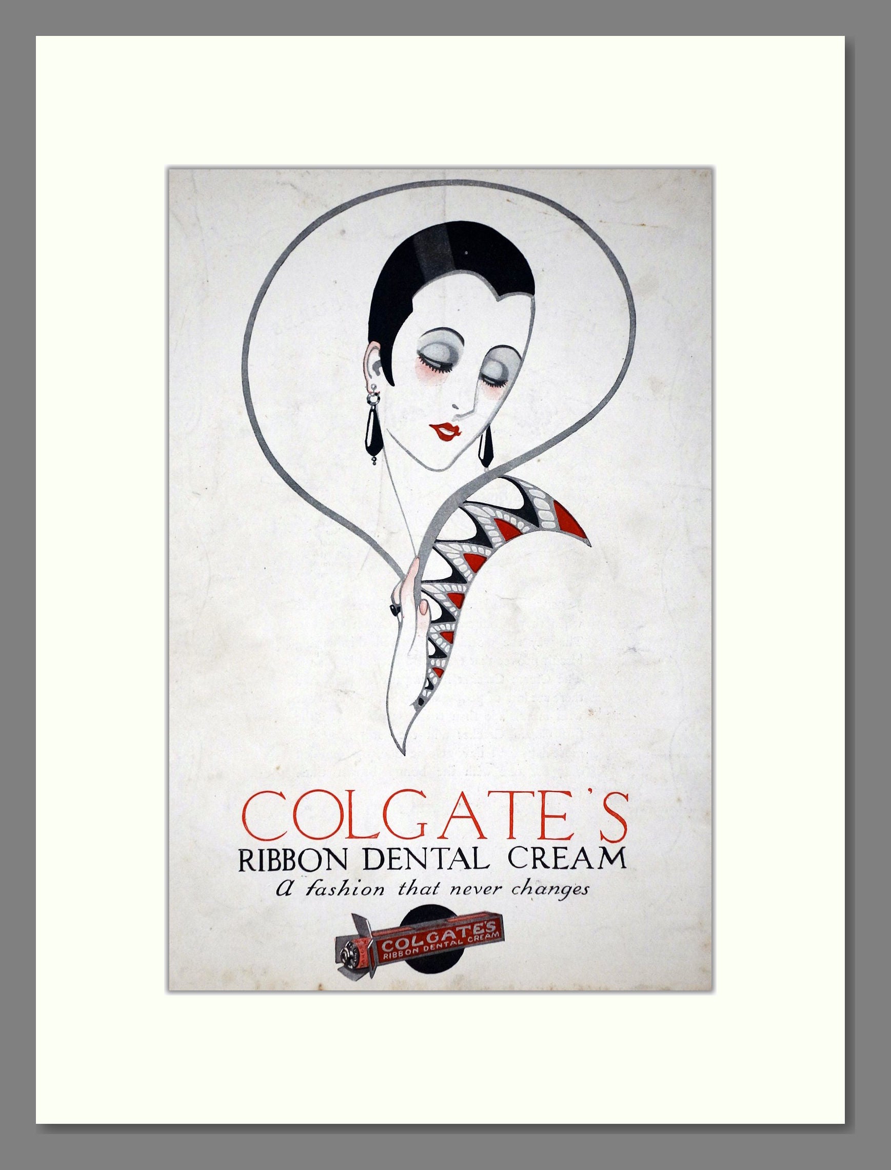 Colgate's - Ribbon Dental Cream. Vintage Advert 1926 (ref AD65185)