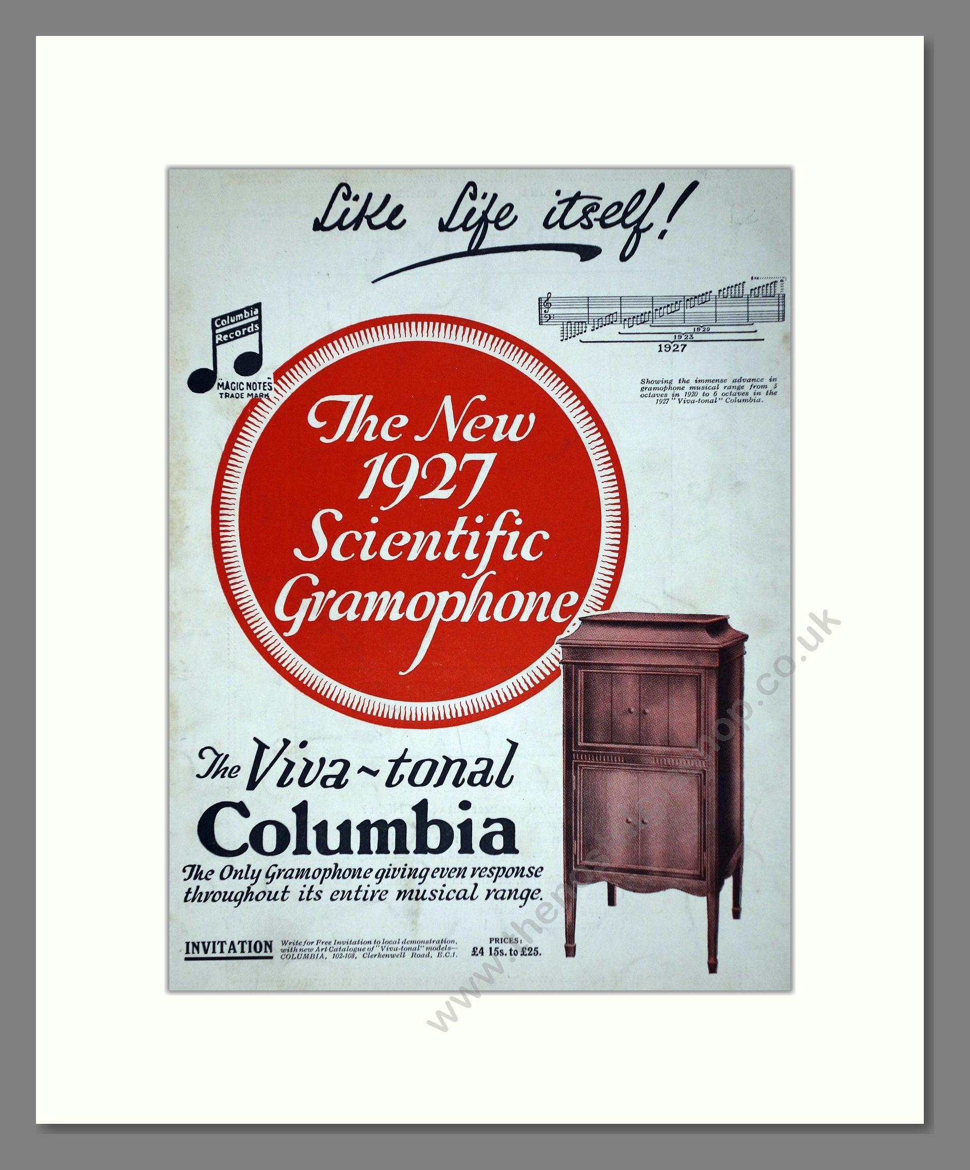 Viva-Tonal - Viva-tonal Gramophone. Vintage Advert 1926 (ref AD65118)