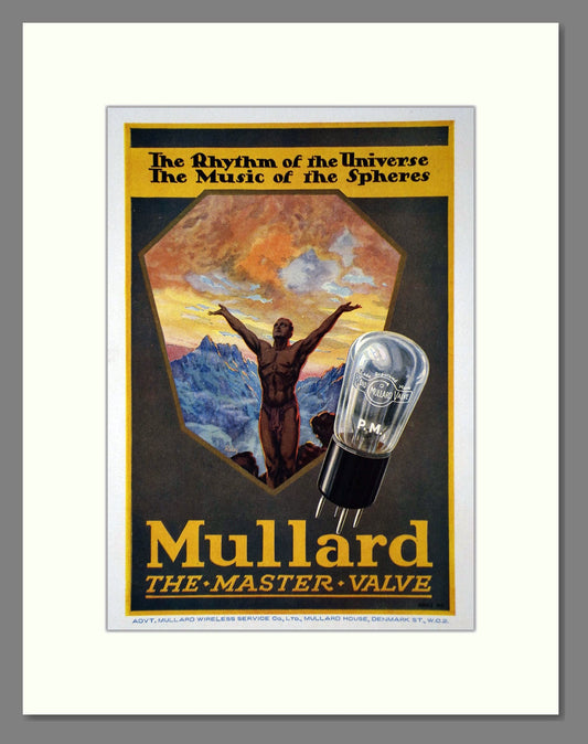Mullard - Valves. Vintage Advert 1927 (ref AD65166)