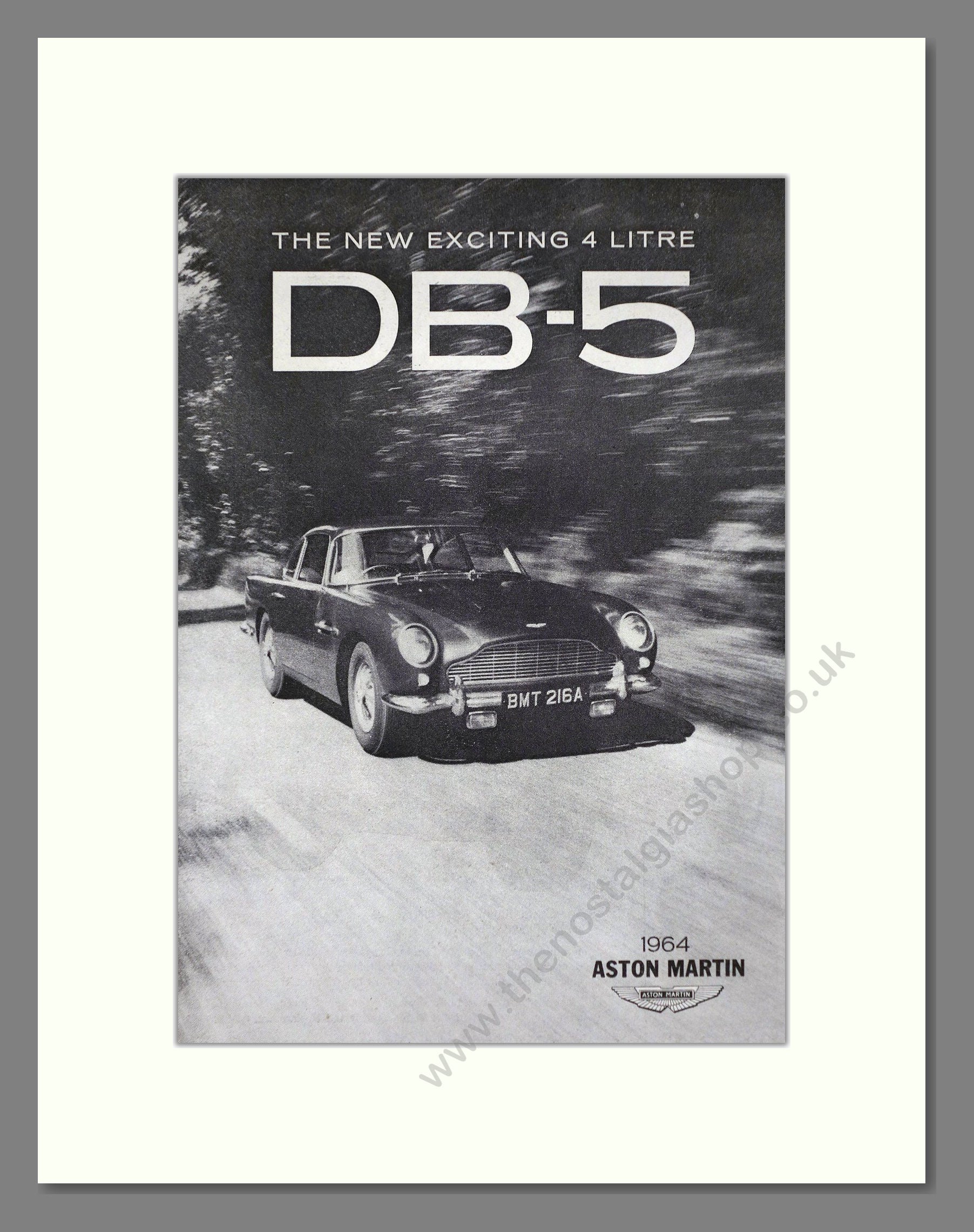Aston Martin - DB5. Vintage Advert 1963 (ref AD65210)