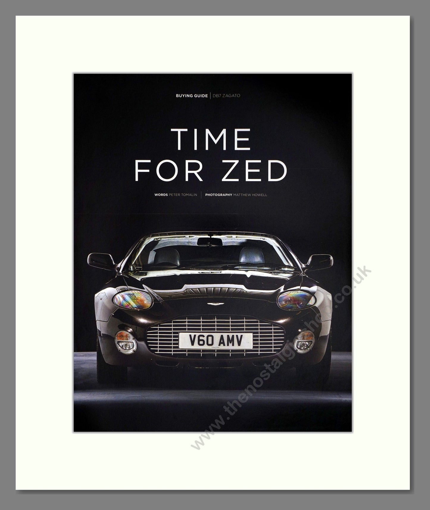 Aston Martin - DB7. Vintage Advert 2015 (ref AD65233)