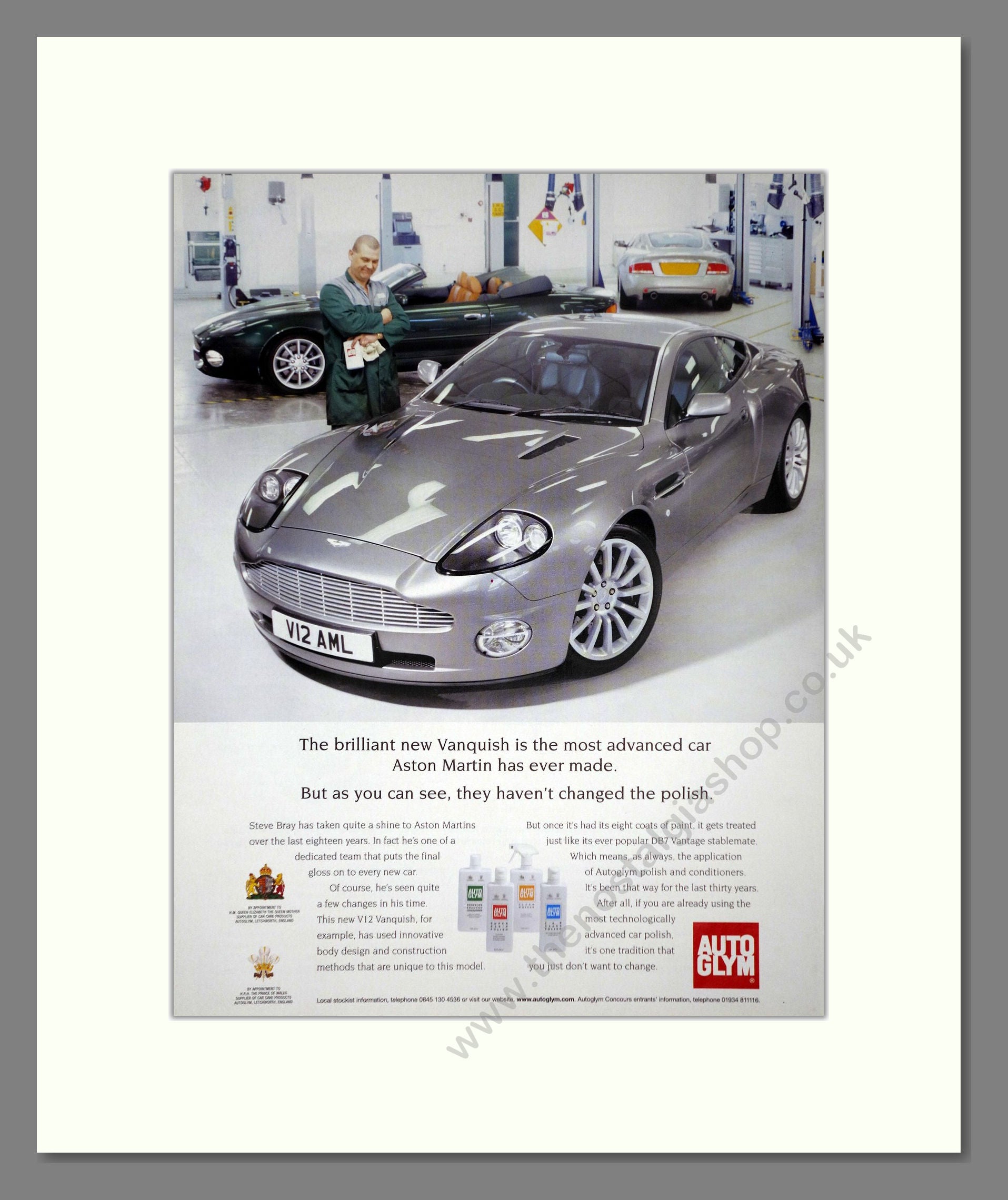 Aston Martin - Autoglym. Vintage Advert 2002 (ref AD65245)