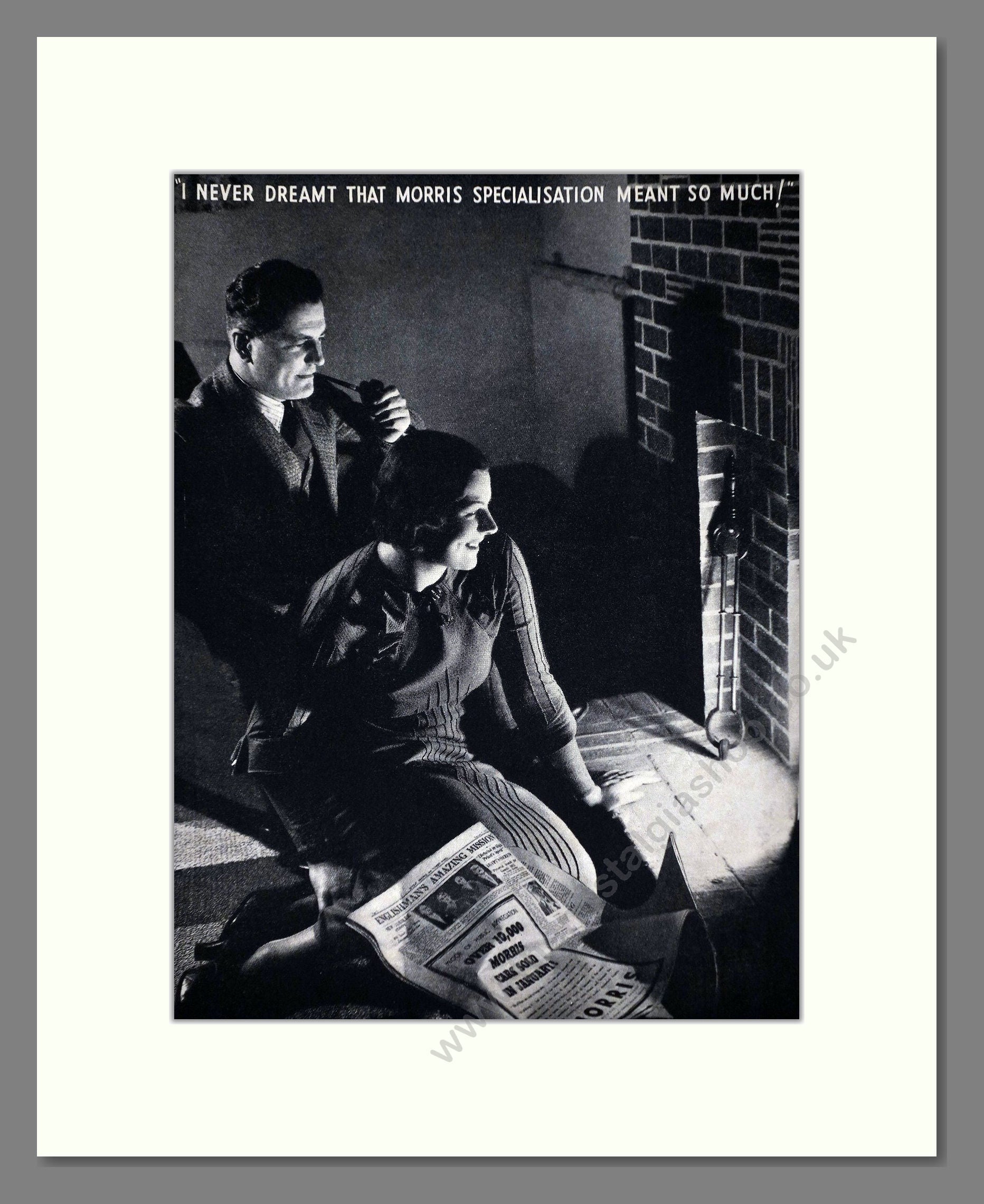 Morris - Specialisation. Vintage Advert 1935 (ref AD65262)