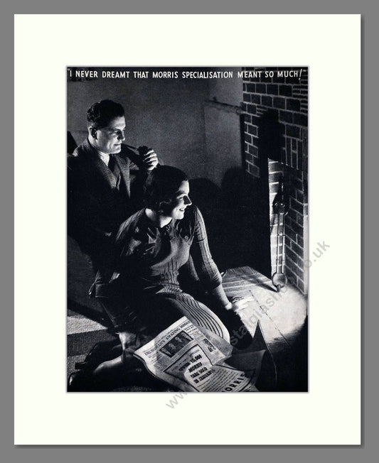 Morris - Specialisation. Vintage Advert 1935 (ref AD65262)