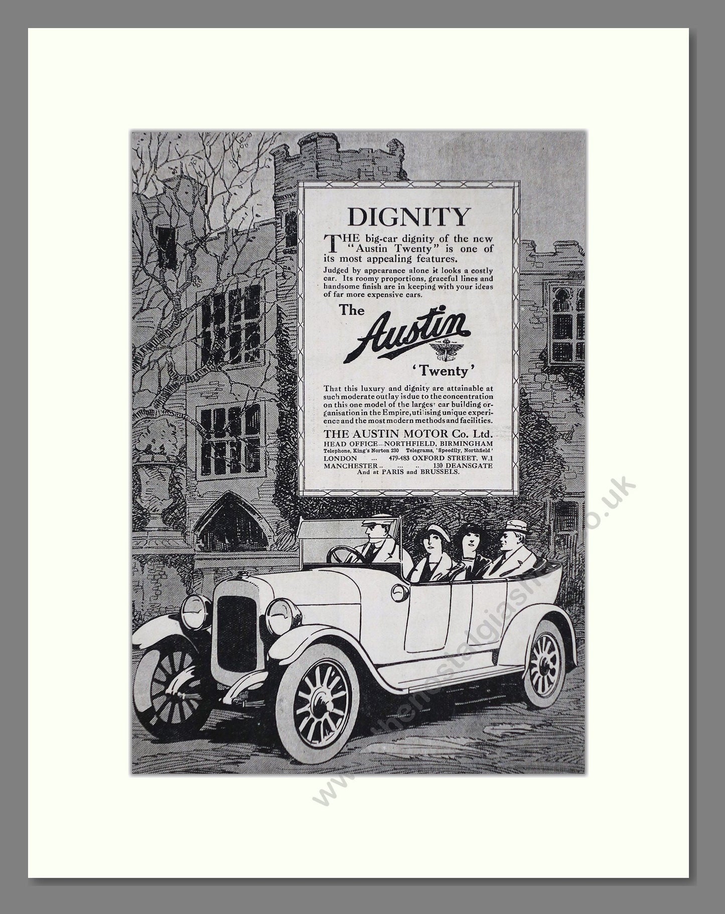 Austin - Twenty. Vintage Advert 1919 (ref AD65278)