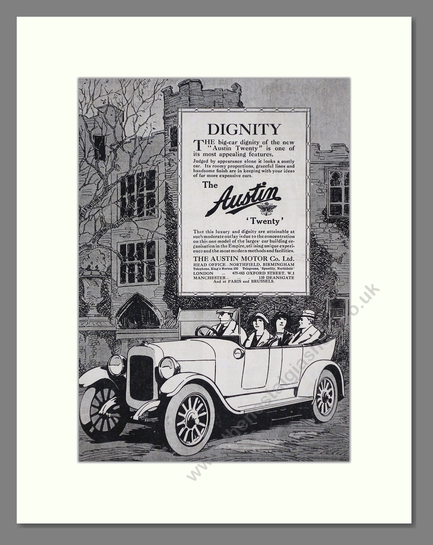 Austin - Twenty. Vintage Advert 1919 (ref AD65278)