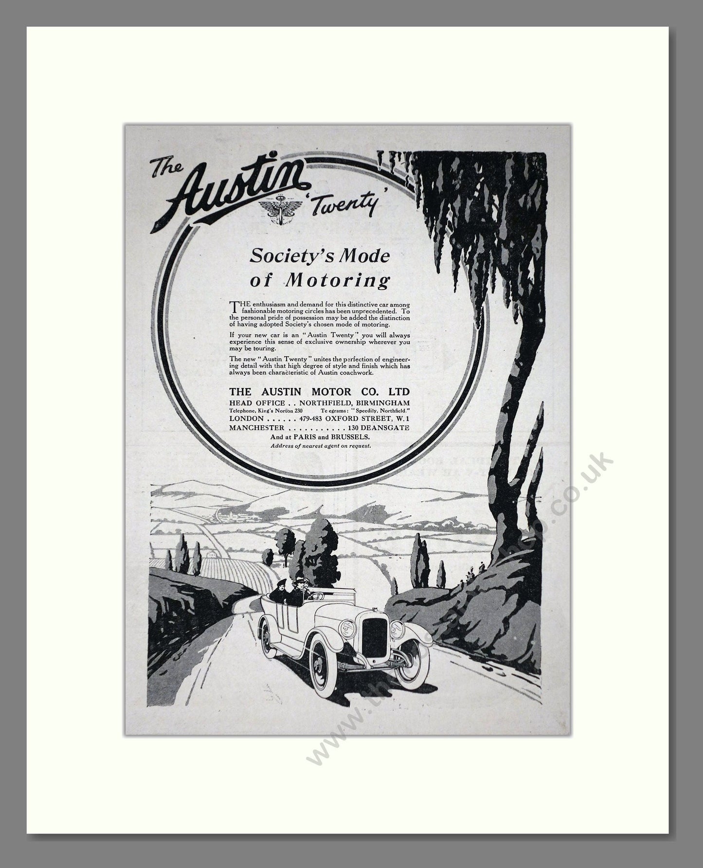 Austin - Twenty. Vintage Advert 1919 (ref AD65279)