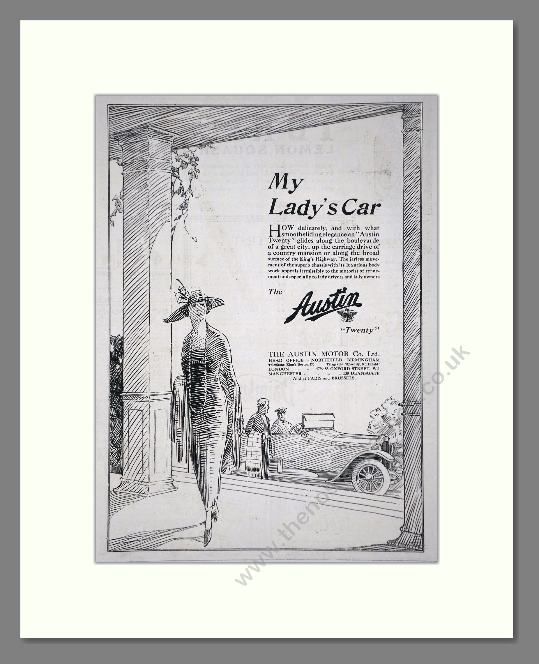 Austin - Twenty. Vintage Advert 1919 (ref AD65281)