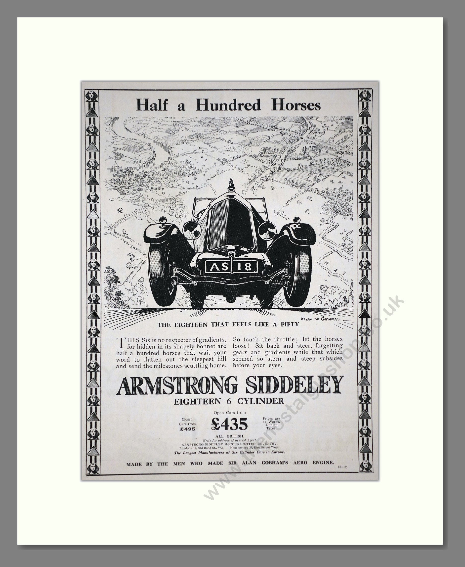 Armstrong Siddeley - Eighteen. Vintage Advert 1927 (ref AD65286)