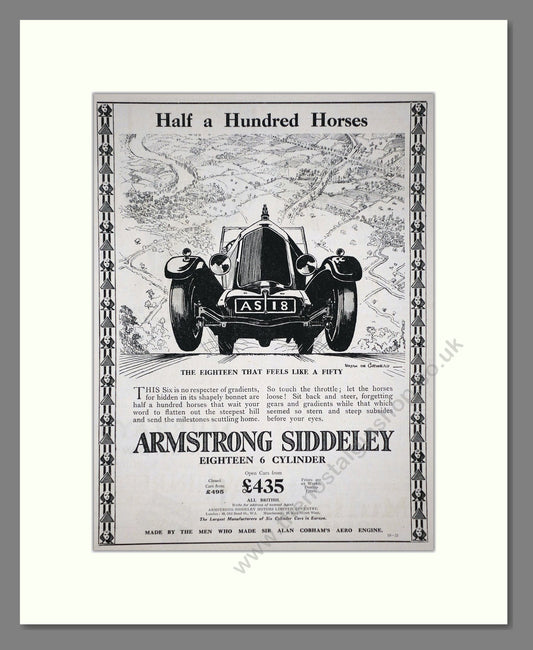 Armstrong Siddeley - Eighteen. Vintage Advert 1927 (ref AD65286)