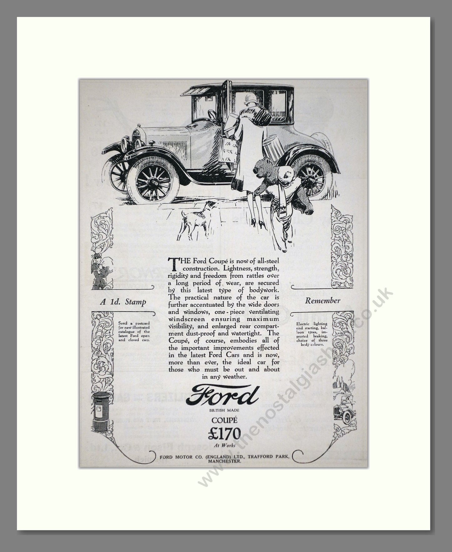Ford - Coupe. Vintage Advert 1926 (ref AD65299)