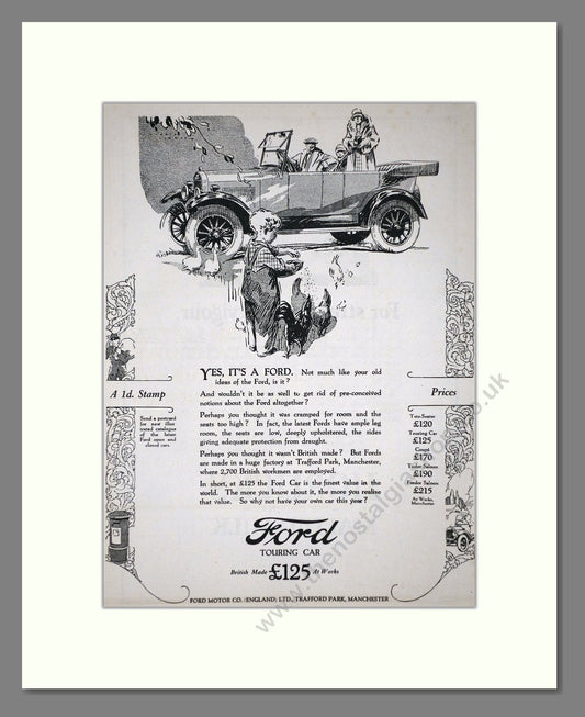 Ford - Touring Car. Vintage Advert 1926 (ref AD65300)