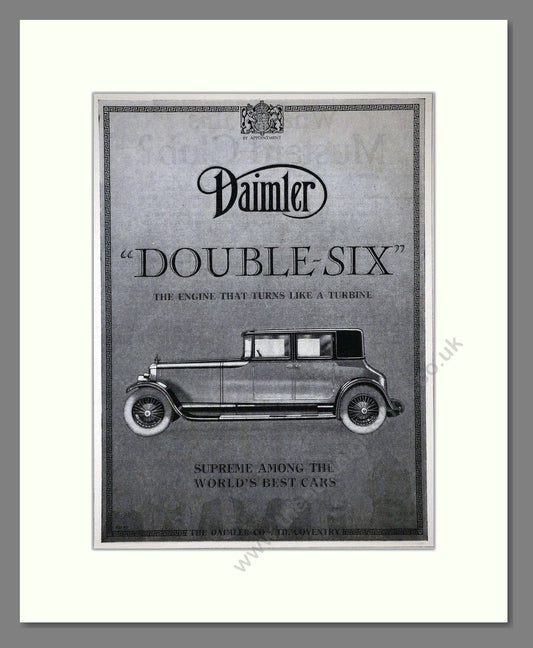 Daimler - Double Six. Vintage Advert 1926 (ref AD65370)