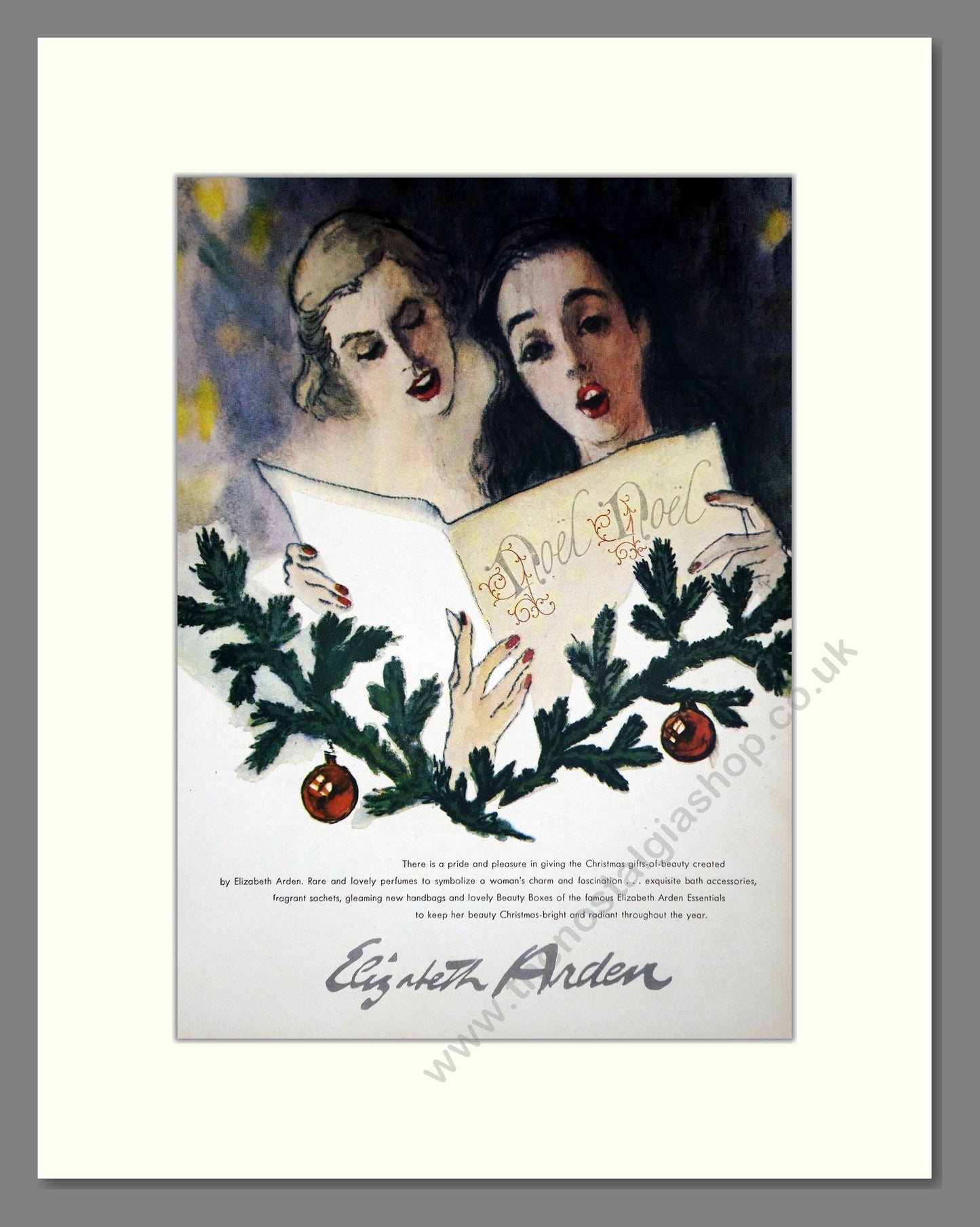 Elizabeth Arden - Christmas Gifts. Vintage Advert 1947 (ref AD65432)