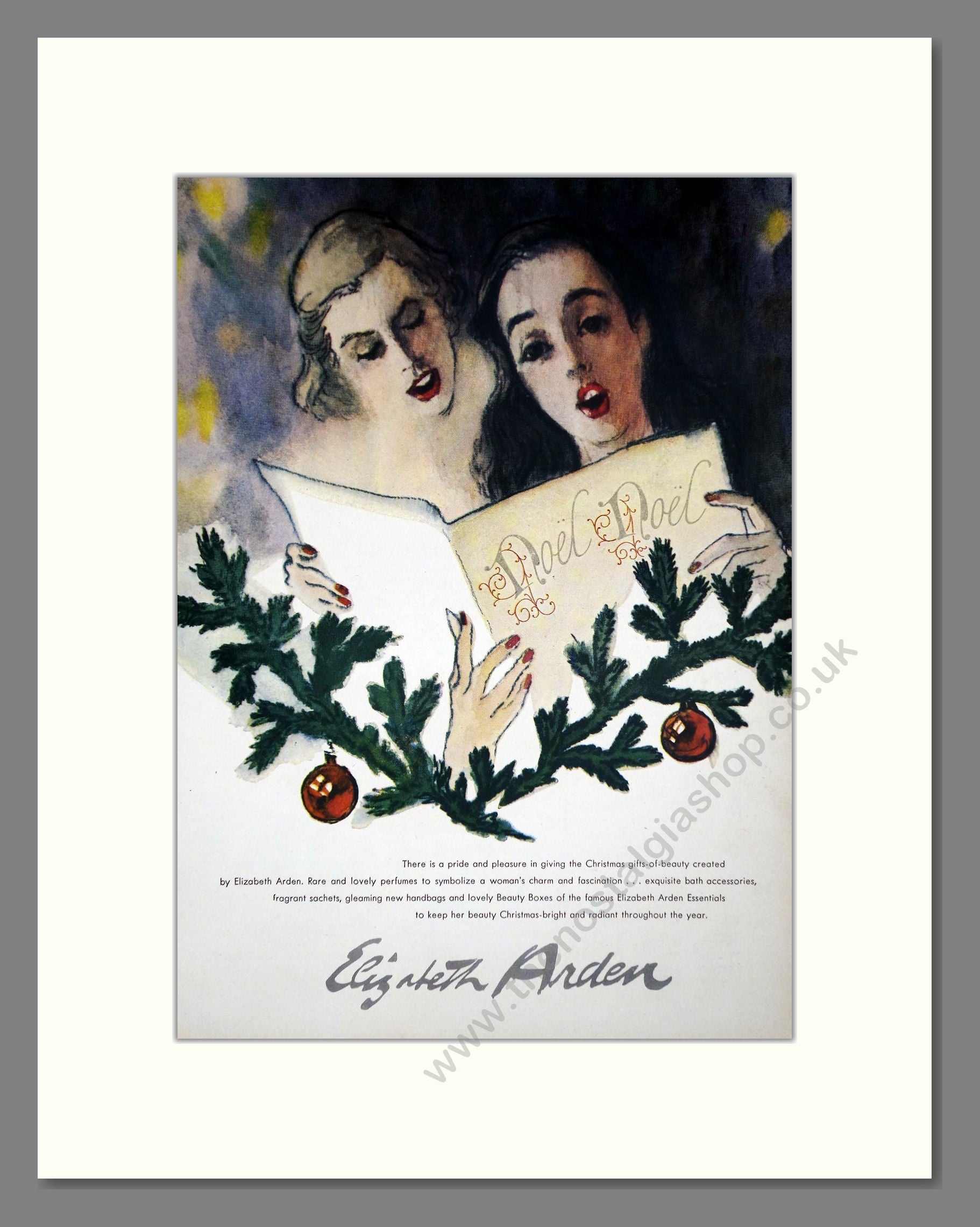 Elizabeth Arden - Christmas Gifts. Vintage Advert 1947 (ref AD65432)
