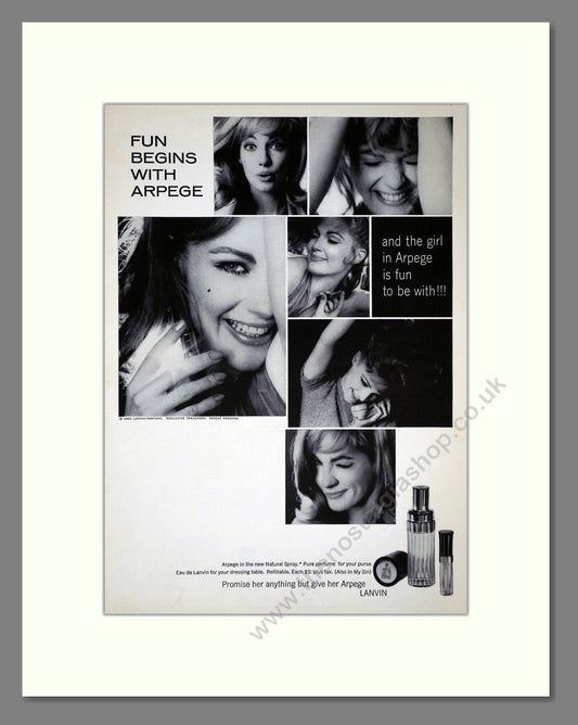 Lanvin - Arpege. Vintage Advert 1965 (ref AD65437)
