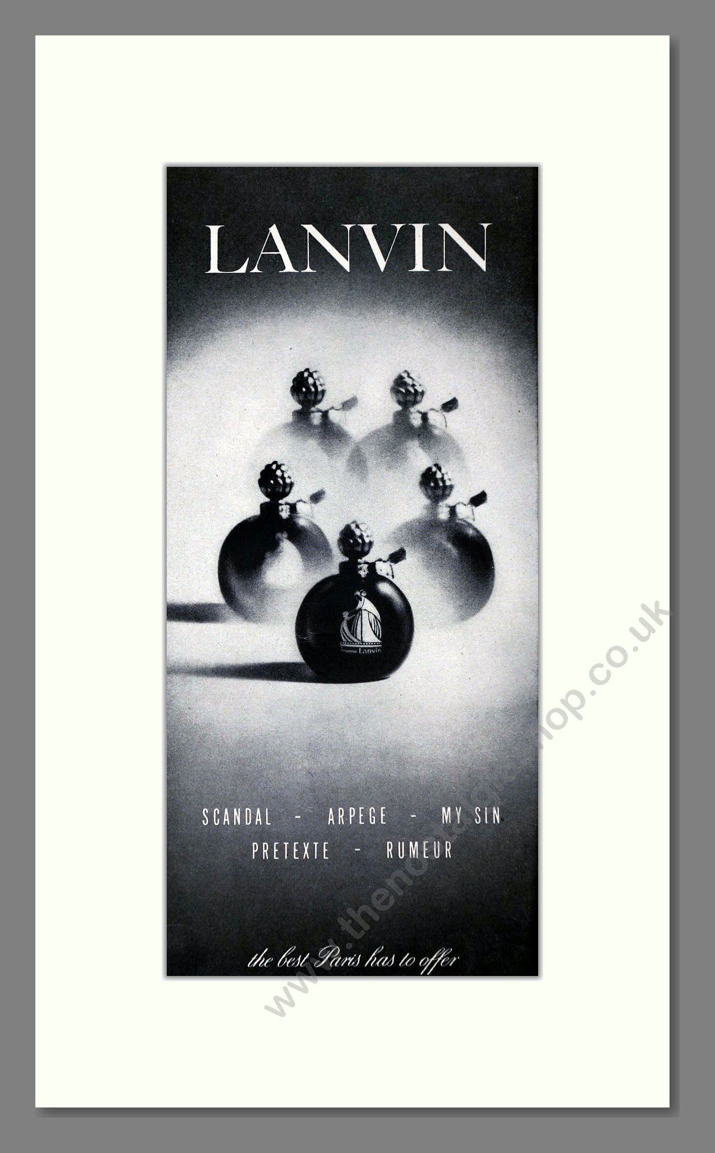 Lanvin - Various Perfumes. Vintage Advert 1948 (ref AD65439)