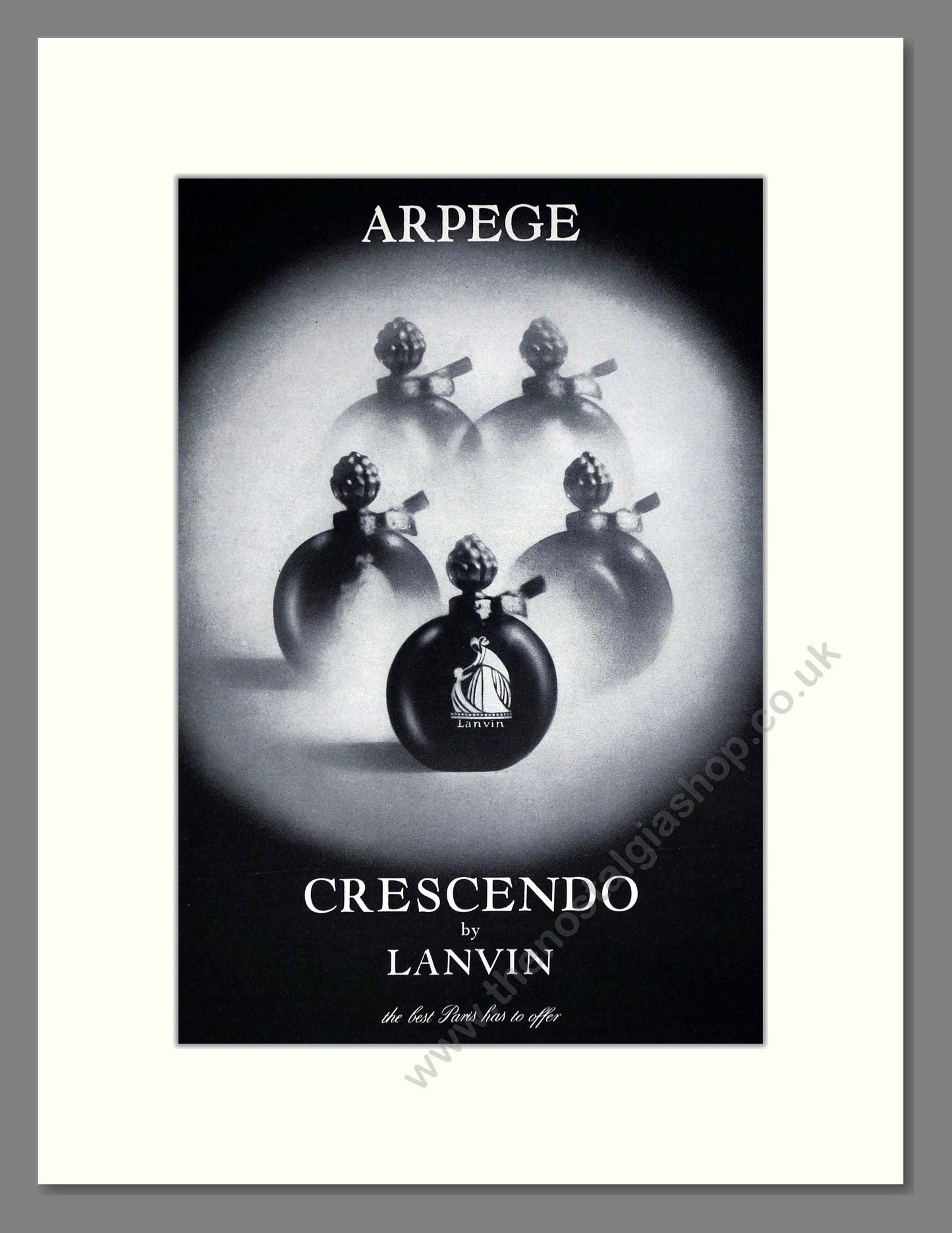 Lanvin - Crescendo. Vintage Advert 1962 (ref AD65441)