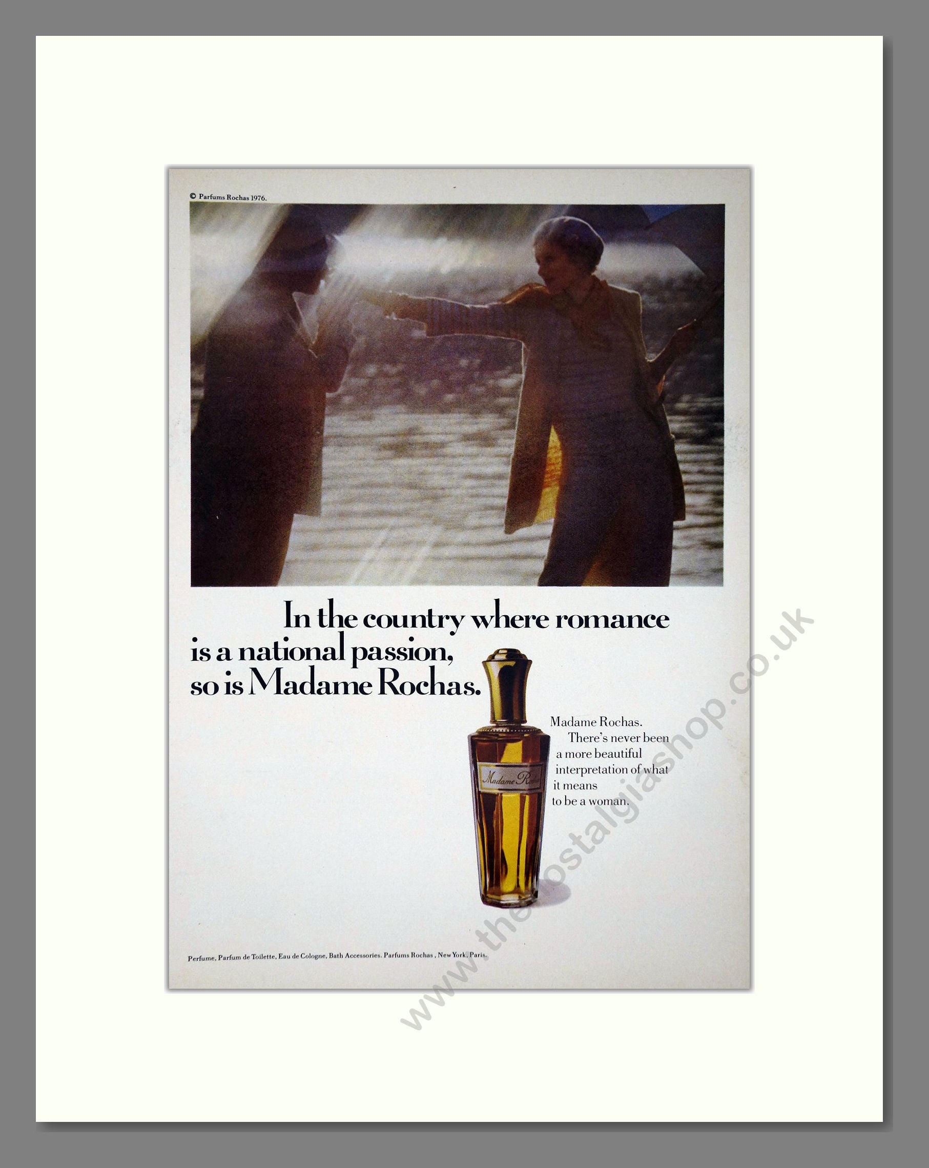 Rochas - Madame Rochas. Vintage Advert 1976 (ref AD65445)
