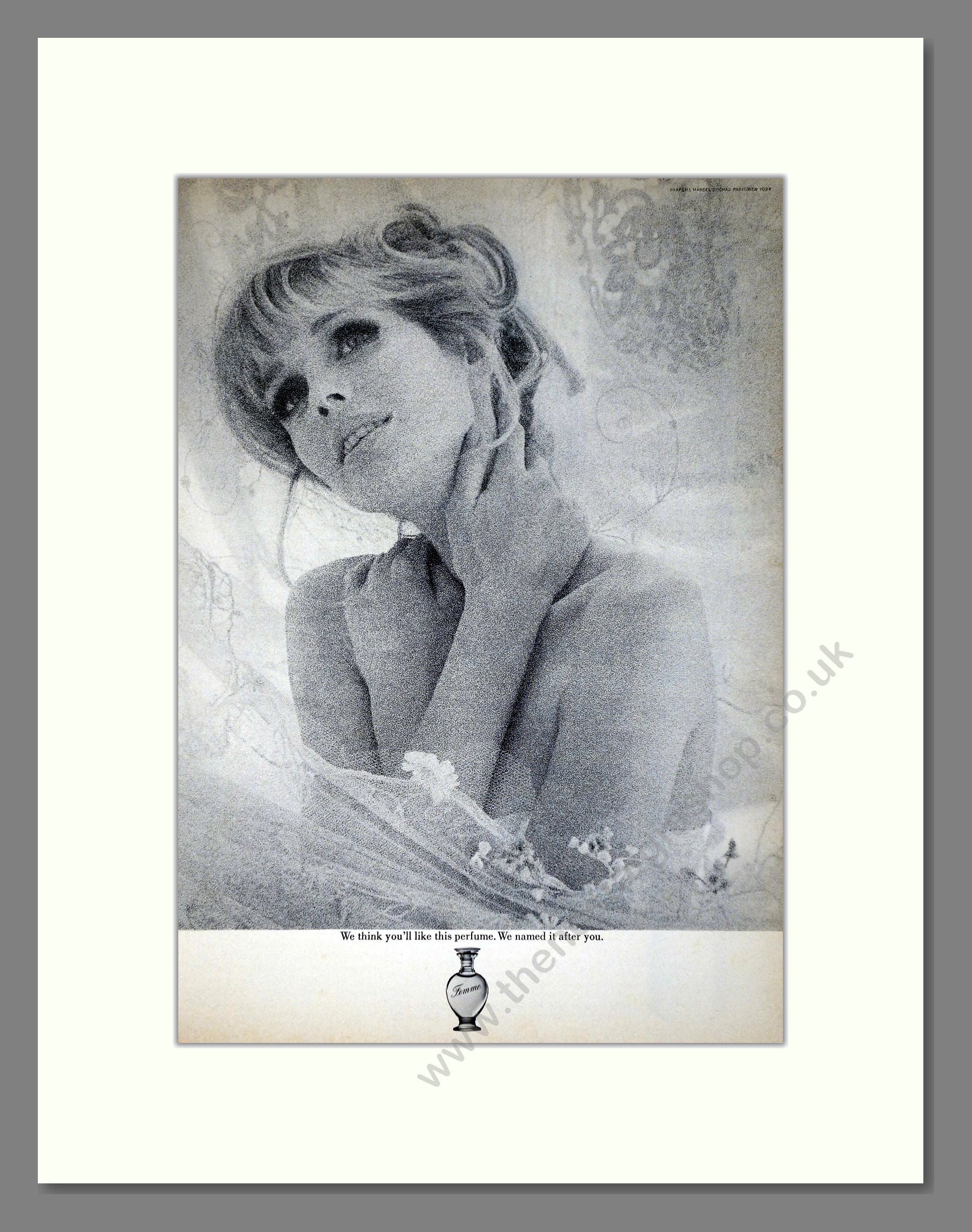 Rochas - Femme. Vintage Advert 1965 (ref AD65449)