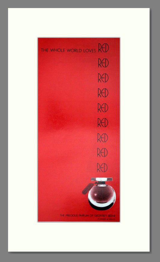 Geoffrey Beene - Red. Vintage Advert 1979 (ref AD65453)